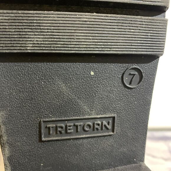 Tretorn Lina Rain Boots Womens Size 7 Black Faux Fur Lined Ankle Waterproof - Picture 10 of 10